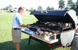 Our Smoker in Action